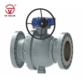 Katup Bola Trunnion Tahan Abrasi Baja Cor